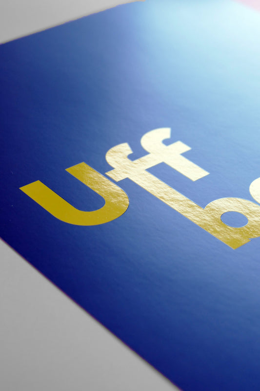 Hessisches Poster "Uffbasse" farbig