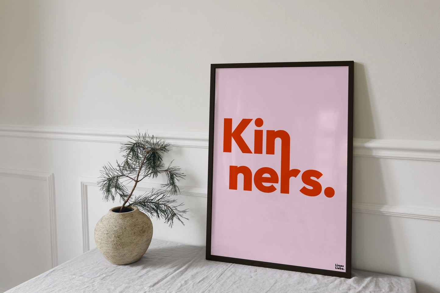 Hessisches Poster "Kinners" farbig