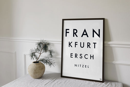 Hessisches Poster "Frankfurter Schnitzel"