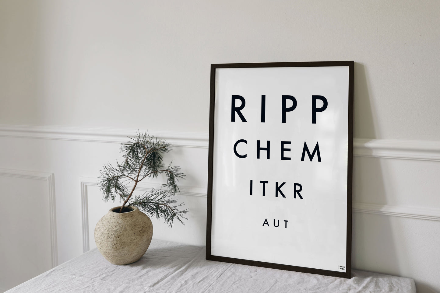 Hessisches Poster "Rippche mit Kraut"
