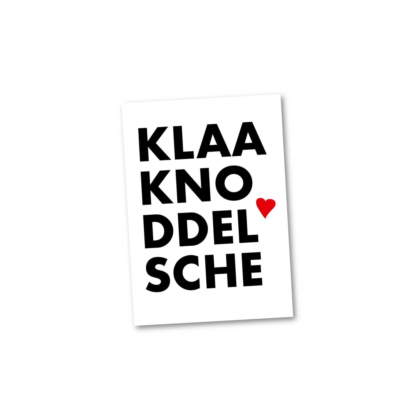 Postkarte "Klaa Knoddelsche"